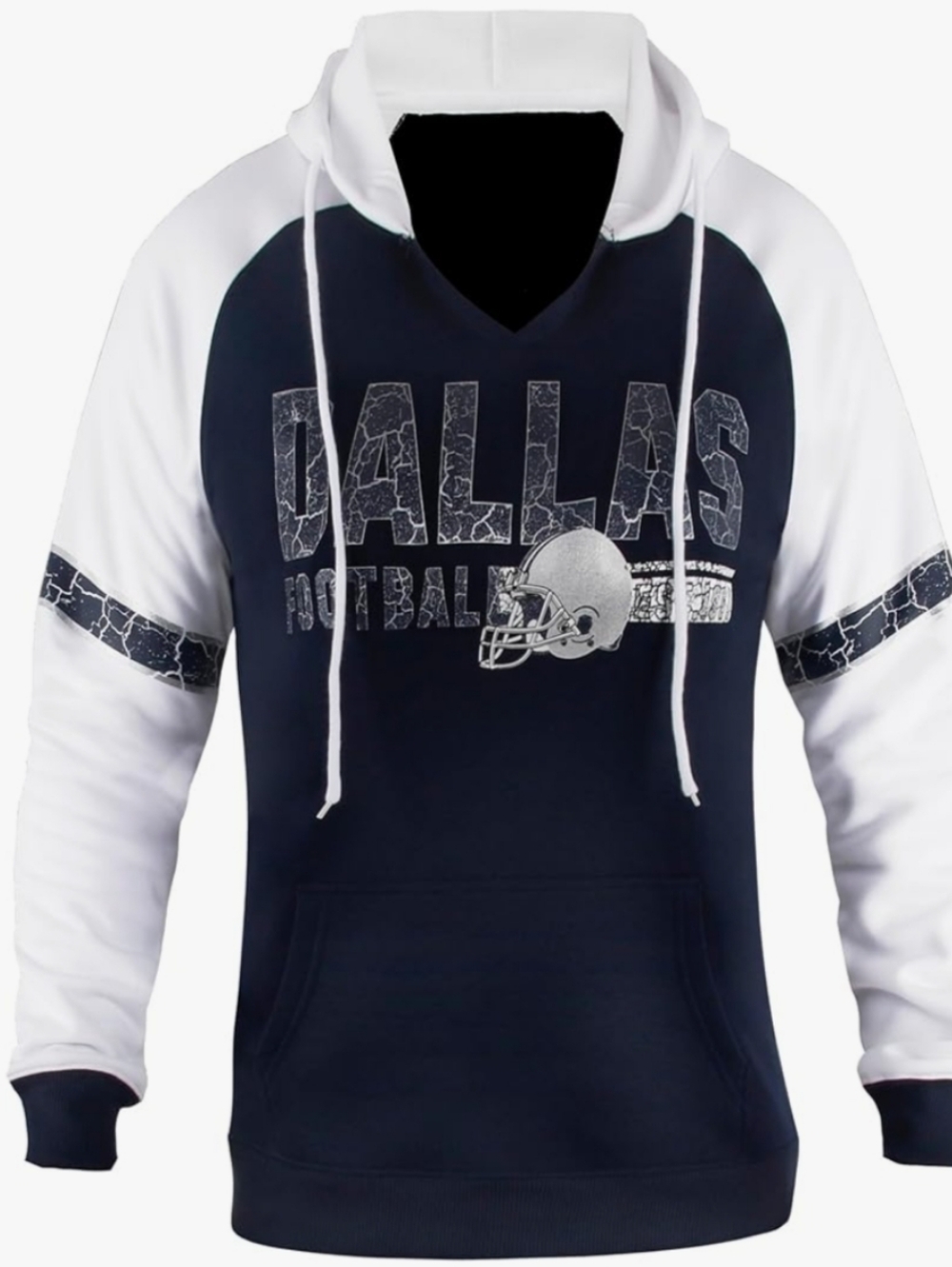 Womens Football V Neck Raglan Vintage Athletic Hoodies Fleece